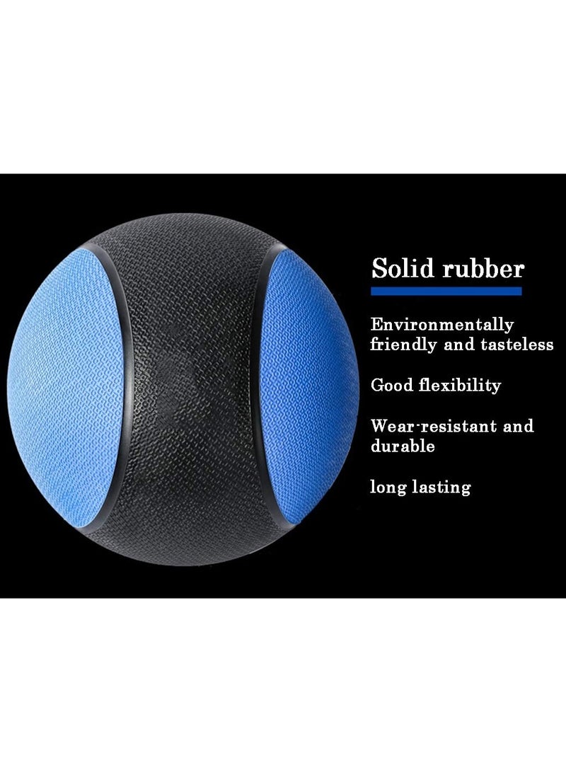 Rubber medicine ball - multi-colored, 4 kg, rehabilitation and fitness ball - Image 2